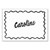 手お洒落引き座席表 テーブルナンバー (正面)