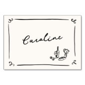 手お洒落引き座席表 テーブルナンバー (正面)