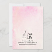 手お洒落引き式予測できな日付を保存 招待状 (裏面)