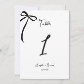 手お洒落引き弓のテー結婚ブル番号 (正面)