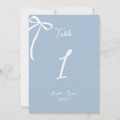 手お洒落引き弓ほこりっぽい青いテーブル番号 (正面)