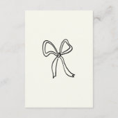 手お洒落引き弓ウェディングレセプション エンクロージャーカード (裏面)