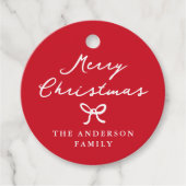 手お洒落引き弓クリスマスプレゼントラベル フェイバータグ (正面)