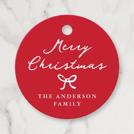 手お洒落引き弓クリスマスプレゼントラベル フェイバータグ (正面)