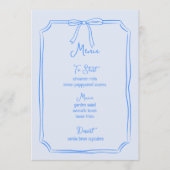 手お洒落引き弓コケガーリーーブルー メニュー (正面)