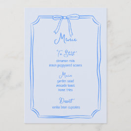 手お洒落引き弓コケガーリーーブルー メニュー