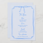 手お洒落引き弓コケガーリーーブルー メニュー (正面/裏面)