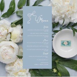 手お洒落引き弓ダスティブルー結婚のメニュー メニュー