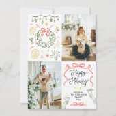 手お洒落引き弓ハッピーホリデー2写真 シーズンカード (正面)