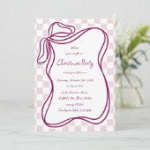 手お洒落引き弓フレームクリスマス 招待状 (スタンド正面)