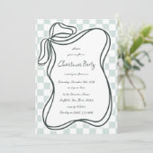 手お洒落引き弓フレームクリスマス 招待状 (スタンド正面)