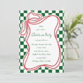 手お洒落引き弓フレームクリスマス 招待状 (スタンド正面)