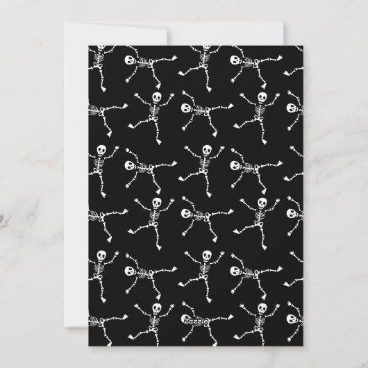 手お洒落引き弓フレームハロウィーン写真 シーズンカード (裏面)