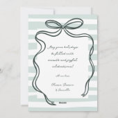 手お洒落引き弓フレーム写真クリスマス シーズンカード (裏面)