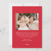 手お洒落引き弓フレーム赤2写真 シーズンカード (裏面)