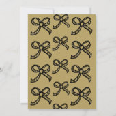 手お洒落引き弓ブライダルシャワー招待 招待状 (裏面)