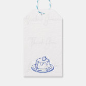 手お洒落引き弓ブライダルティーパーティーの好意 ギフトタグ (裏面)