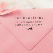 手お洒落引き弓ミニマリスト家族の住所 セルフインキングスタンプ