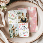 手お洒落引き弓メリークリスマス2写真 シーズンカード