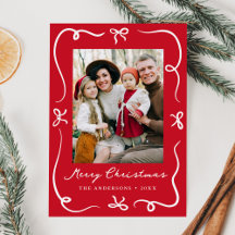 手お洒落引き弓レッド2写真クリスマス