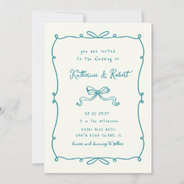 手お洒落引き弓予算結婚の 招待状