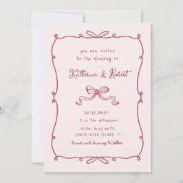 手お洒落引き弓予算結婚の 招待状