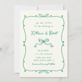 手お洒落引き弓予算結婚の 招待状