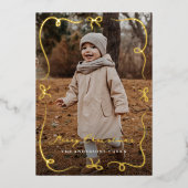 手お洒落引き弓2写真 箔シーズンカード (正面)