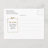 手お洒落引き日を保存 案内ポストカード (裏面)