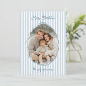 手お洒落引き枠の青ストライプ色 シーズンカード (スタンド正面)