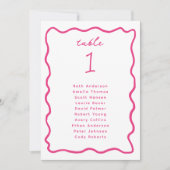 手お洒落引き枠テーブル着座カード 招待状 (正面)