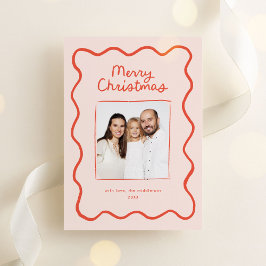 手お洒落引き波のクリ縁どススマス写真 シーズンカード