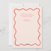 手お洒落引き波のクリ縁どススマス写真 シーズンカード (裏面)