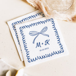 手お洒落引き波のボー縁どフナプキン スタンダードカクテルナプキン