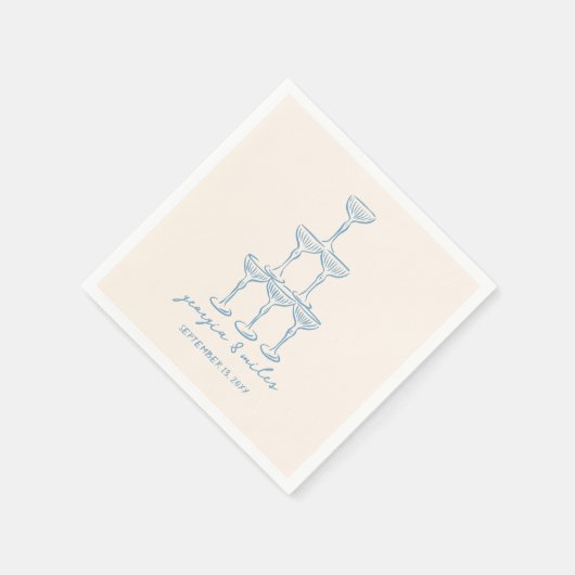 手お洒落引き結婚のナプキン スタンダードカクテルナプキン (角)