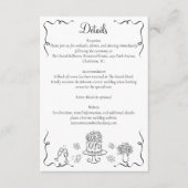 手お洒落引き結婚の詳細 エンクロージャーカード (正面)