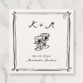 手お洒落引き結婚の音 フェイバータグ (裏面)