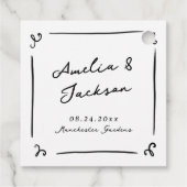 手お洒落引き結婚の フェイバータグ (裏面)