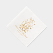 手お洒落引き結婚の 箔ナプキン (右)