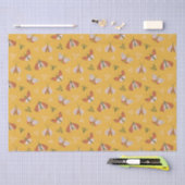 手お洒落引き網ボーホパターン 薄葉紙 (クラフト)