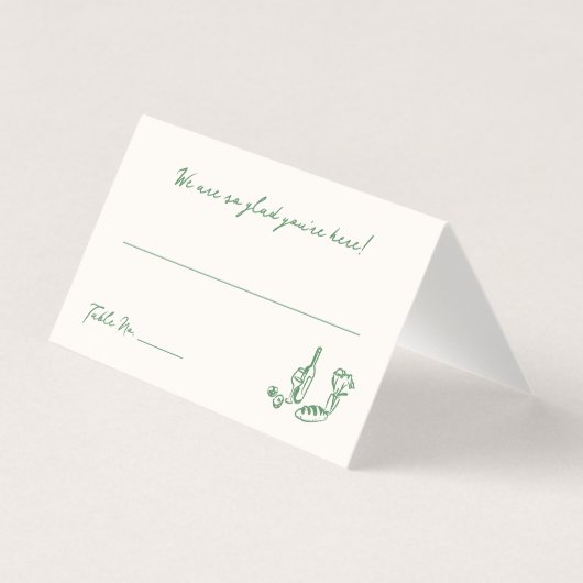 手お洒落引き緑座席表 (正面)