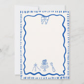 手お洒落引き落書きボイ結婚ブ 招待状 (裏面)