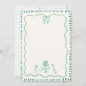 手お洒落引き落書きボイ結婚ブ 招待状 (裏面)