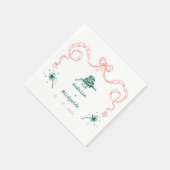 手お洒落引き落書きボー結婚ズ スタンダードカクテルナプキン (角)