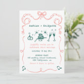 手お洒落引き落書きボー結婚ズ 招待状 (スタンド正面)