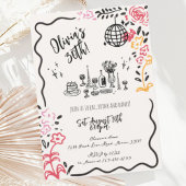 手お洒落引き誕生日パーティー 招待状