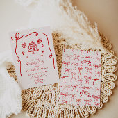 手お洒落引き誕生日パーティー 招待状