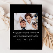 手お洒落引き黒弓2写真妊娠 案内状