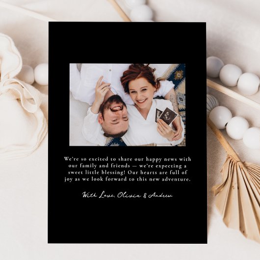 手お洒落引き黒弓2写真妊娠 案内状