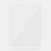 手お洒落引き30歳の誕生日ドリンクパーティー アクリルサイン (正面)